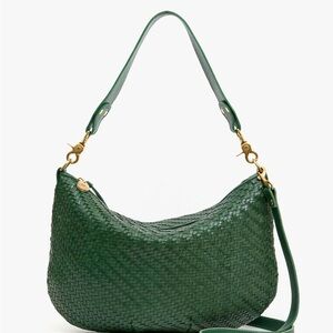 Moyen Messenger in Evergreen Woven Zig Zag